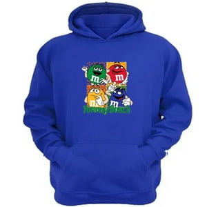 Genérico - Polerón Canguro M&M Azul Talla M Unisex