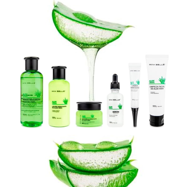 Genérico - Kit Skincare Facial Hidratante Antiedad Aloe Vera Piel Mixta