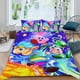 thumbnail image 2 of Kirby Estrella Conjunto de sábanas temático, trío de piezas, cómodo y amigable con la piel, diseño único, regalo de decoración para el hogar para familiares, amigos y fans,135cm *200cm, 2 of 6
