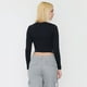 thumbnail image 2 of Polera Mujer Crop Manga Larga Negro Corona, 2 of 5