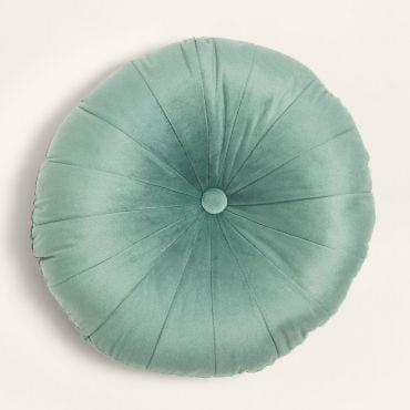 Todo Hogar Santiago De Chile - Cojin Velvet Liso Verde Agua