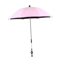 Magideal - Sombrilla Universal Para Cochecito Con Clip Con Protección Uv, Sombrilla Para Cochecito De Bebé De 85 Cm/33,5 Pulgadas Con Clip Para , , Rosa