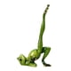 thumbnail image 5 of Resina Animal Yoga Figuras De Rana Artesanía Verde Jardín De Casa Puente De Una Sola Pierna, 5 of 5