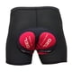thumbnail image 3 of Ciclismo 3D Pantalones Cortos Acolchados Bicicleta Ciclismo Ropa Interior Pantalones Cortos Ajustados Rojo 2XL, 3 of 5