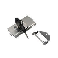 Magideal - Cerradura Trasera Para Motocicleta Acero Inoxidable Con Llaves Bloqueo De Maletero Accesorios Universales Fijación Giratoria Fácil Instalación Adecuad 118 Cm X 45 Cm X 22 Cm