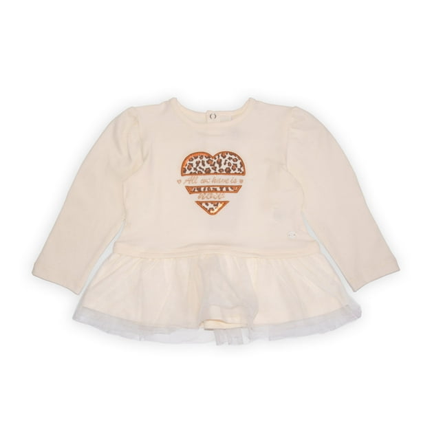 Polera Bebé Niña Crudo Pillin