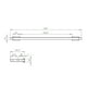 thumbnail image 2 of Barra toalla doble Ottone  60 cm, 2 of 2