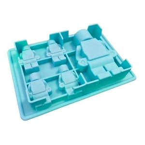 Genérico - Molde De Robot Molde De Silicona Muñeco Tipo Lego Molde 5Cav