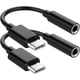 thumbnail image 1 of Adaptador USB tipo C a conector para auriculares de 3,5 mm, cable USB C a audio auxiliar compatible con Pixel 4, 3, 2 XL, Samsung Galaxy S22, S22+, S21, S20 Ultra, S20+, Note 20, 10, S10 Plus, iPad Pr, 1 of 7