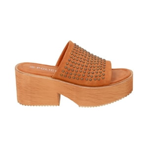 Sandalia Mujer Camel Fast Police