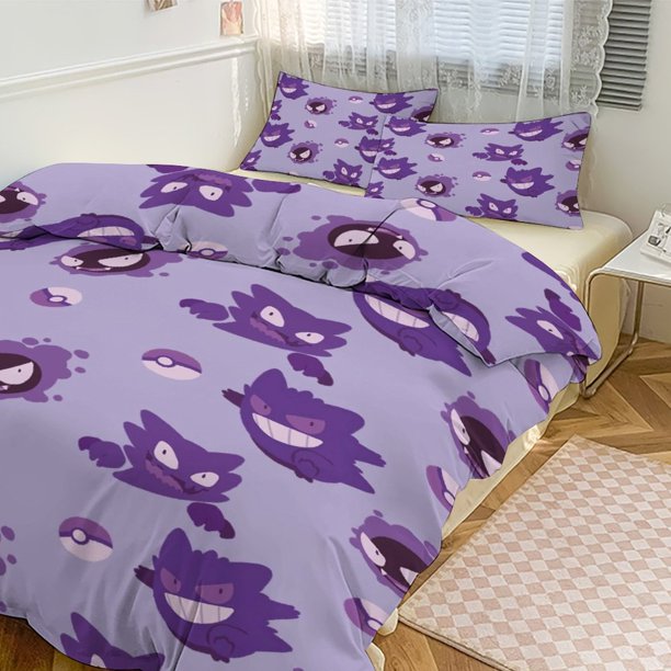 Ge_ngar Print Bedding Set Pattern Duvet Cove Set 3 Pieces 1 Quilt Cover And 2 Pillowcases for Women Men Teens