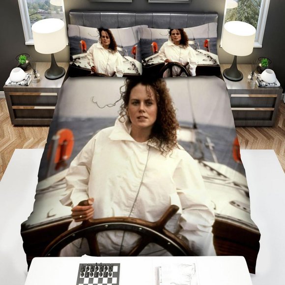 Dead Calm The Girl With White Shirt On Ship Movie Scene Quilt Duvet Cover Set3-Piece Bedding Set
