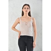 Home Fashion - Body Mujer Beige Con Cordon Sin Manga Talla S