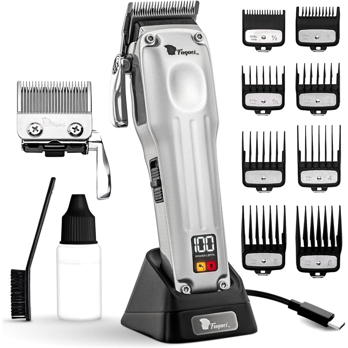 Cortadora De Cabello Fagaci Fusion Profesional Inalámbrica Cerámica