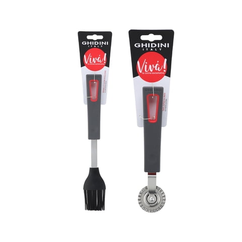 Ghidini - Set Brocha Y Cortadora Dentada Viva