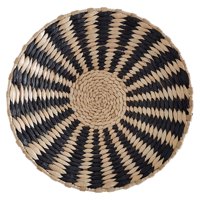Bothyi - Cesta Tejida Para Decoración De Pared, Colgantes Simples Duraderos Para Vestíbulo, Patio, Granja, Negro, 20Cm