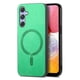 thumbnail image 1 of Magnetic Slim Case for Samsung Galaxy A14 with Camera Guard & Anti-Scratch Back Green, 1 of 6