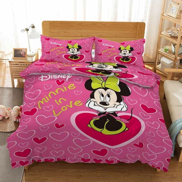 Gill Mouse Love Duvet Quilt Covers Pillow Case Bedding Sets3-Piece Bedding Set (1 Duvet Cover + 2 Pillow Shams)