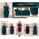 thumbnail image 3 of Agnes Orinda Trajes de Halloween para Mujeres Tallas Grandes Vestido Ajustado de Escuela Colegio con Cuello en V Sin Mangas Casual Midi Lápiz con Cremallera 2X Verde Oscuro, 3 of 7