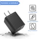 thumbnail image 4 of Cargador de pared USB iGenJun de 2,4 A con doble puerto USB, paquete de 6 unidades, negro, 4 of 8