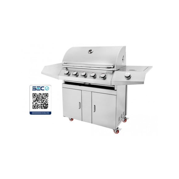 Parrilla a Gas Tradicional 5 Quemadores