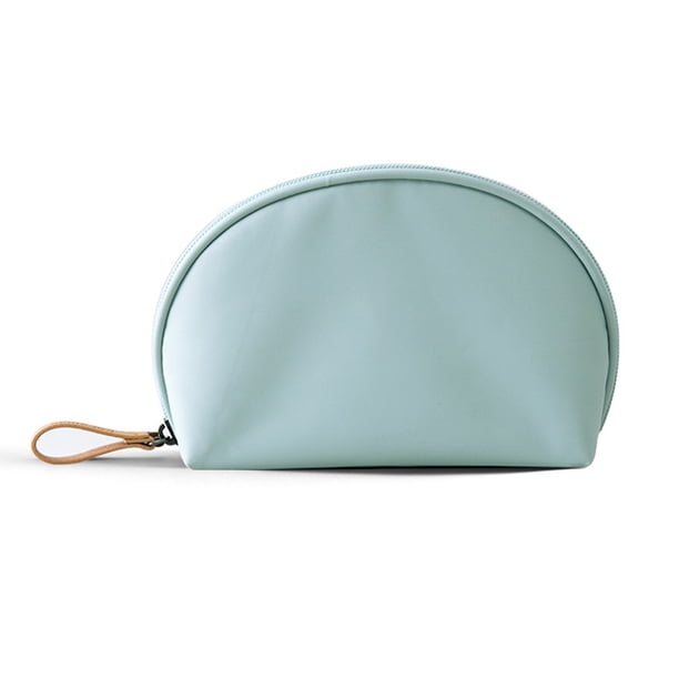 Bolsa de maquillaje de media luna, bolsa de mano, bolsa de maquillaje de viaje para mujer y niña