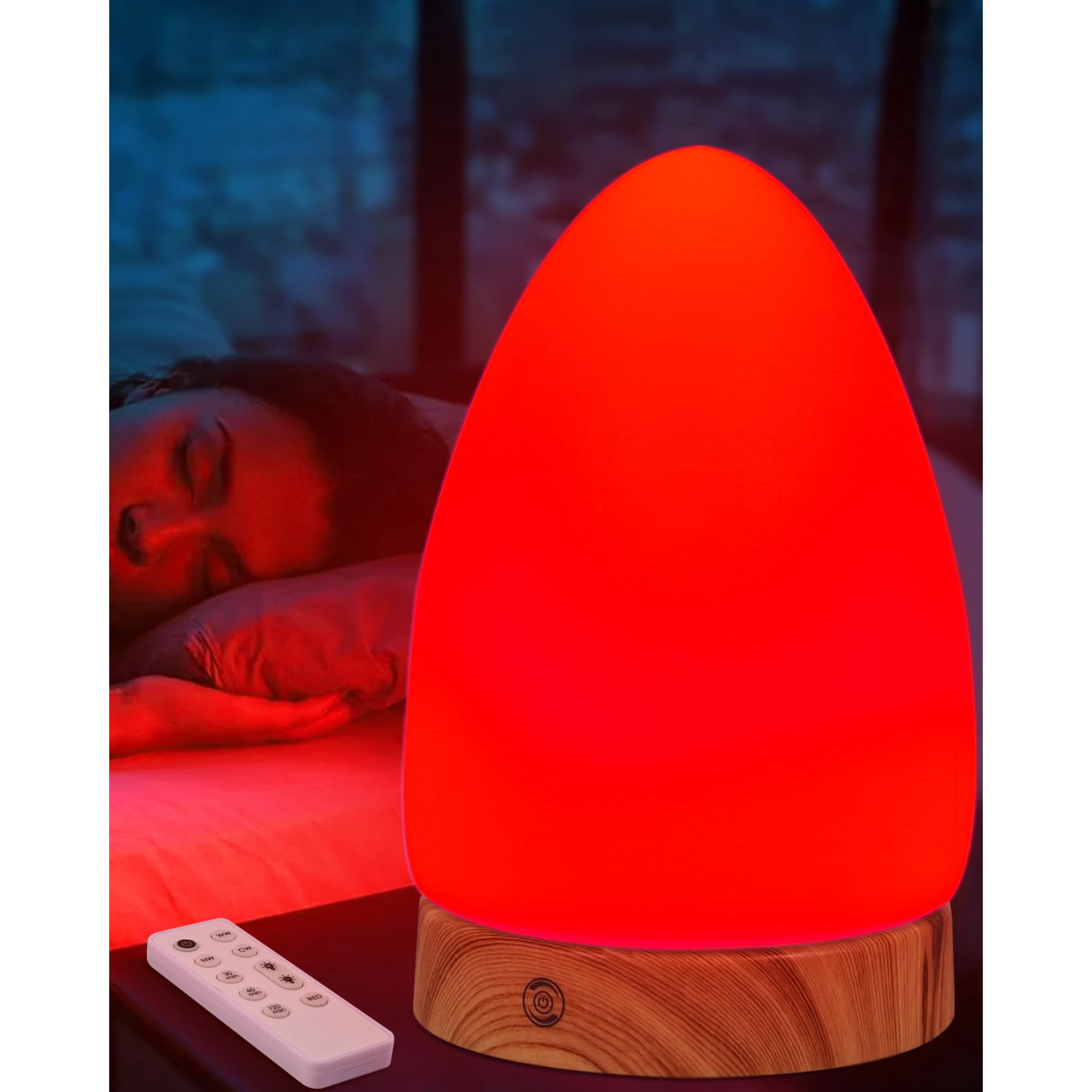 Lámpara Nocturna Aoife Luz Roja 670 Nm Con Mando A Distancia