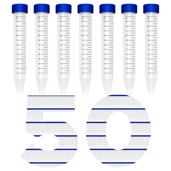 Tubos de centrífuga, soluciones de membrana cónicos, 15 ml, paquete de 50