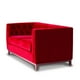 thumbnail image 2 of Sofa Roma 2 C Tela Velvet Burdeo, 2 of 6