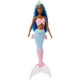 thumbnail image 1 of Barbie Dreamtopia Mermaid Doll (cabello azul) con cola y tiara de sirena rosa y azul., 1 of 3