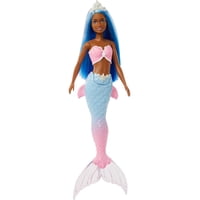 Barbie Dreamtopia Mermaid Doll (Cabello Azul) Con Cola Y Tiara De Sirena Rosa Y Azul.