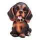 thumbnail image 5 of Lovely Dog Eyeglasses Holder Stand Animal Figurilla Gafas Display Stand Estante Animales en apariencia de oficina Decoración para hogar , color Negro Marrón Negro, 5 of 5