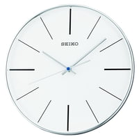 Reloj De Pared Seiko Qxa634Alh Con Carcasa Analógica De Cuarzo Plateado