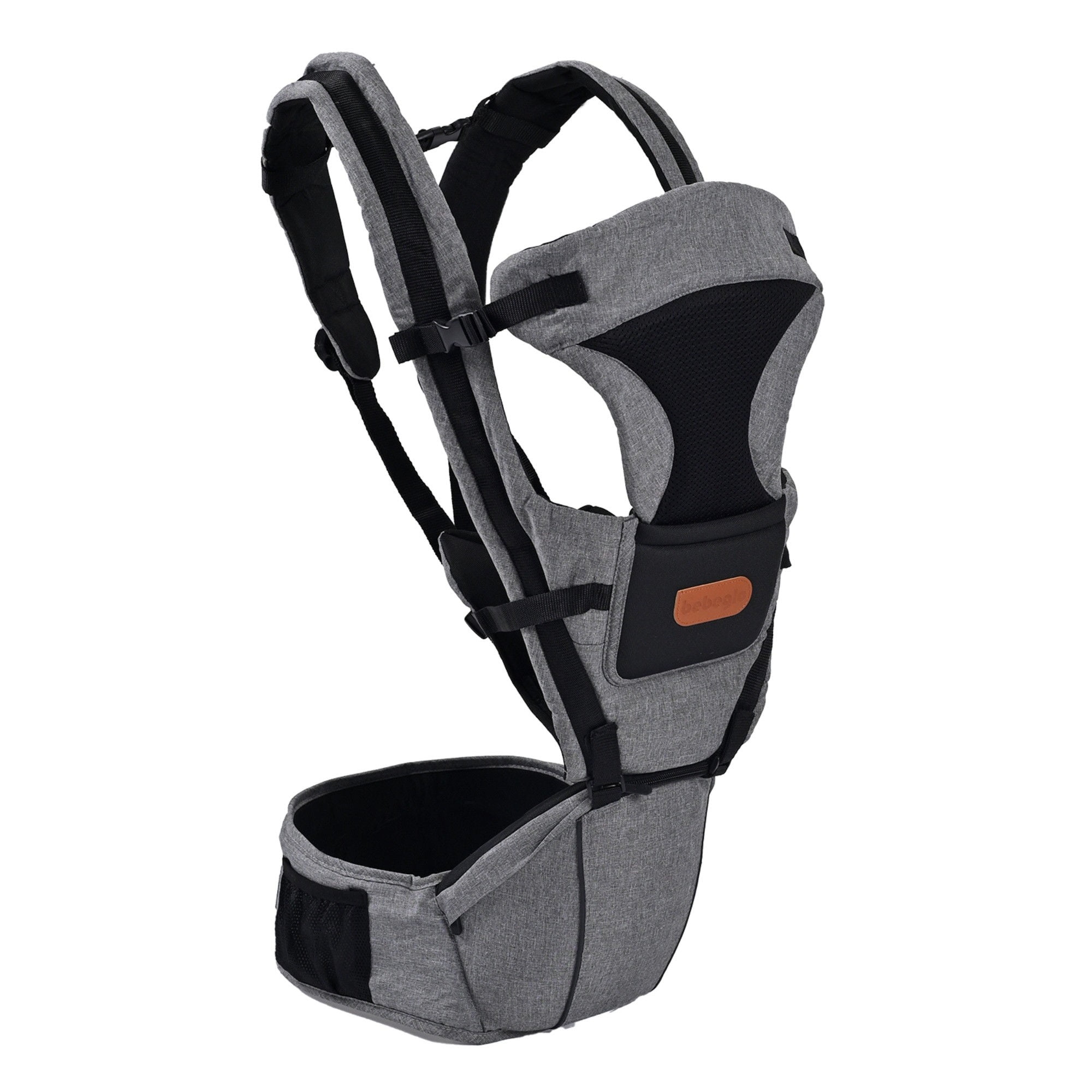 Bebeglo - Canguro Porta Bebe Hit Seat Rs-80190 Gris