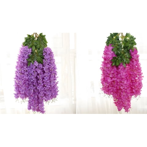Genérico - Flores Guirnaldas Colgantes Flor Seda Jardin Decoracion Lau