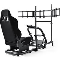 Simulador De Carreras Cockpit Dardoo Soporte Triple Para Monitor