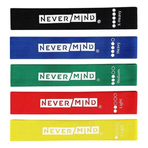 Never Mind - Set De 5 Bandas De Resistencia Con Bolso