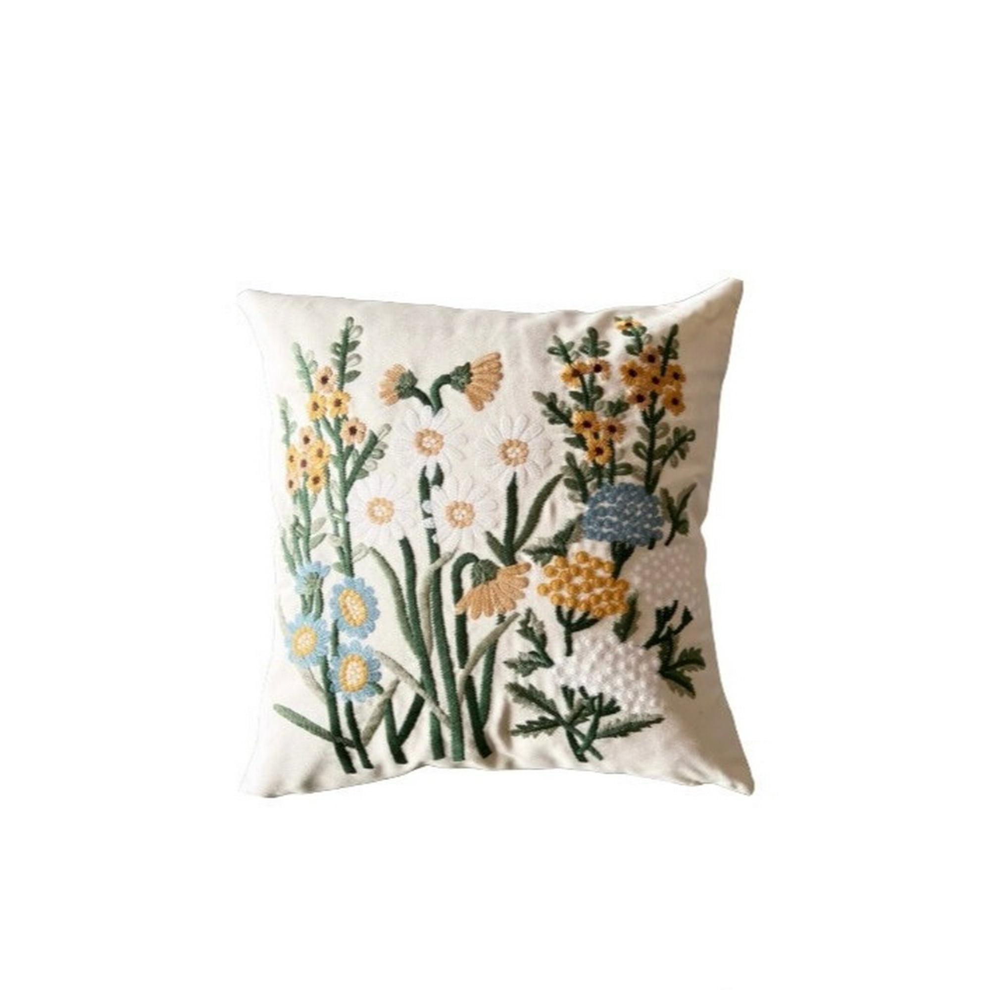 Homestore - Funda Cojín Bordada 45x45 Cm Floral Mixto