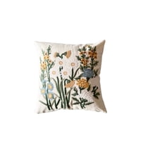 Homestore - Funda Cojín Bordada 45X45 Cm Floral Mixto