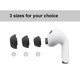 thumbnail image 4 of Puntas de espuma de memoria Klowcok tamaño mediano para AirPods Pro 3 (2025), 4 of 7