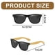 thumbnail image 2 of Gafas de sol retro con diseño de uñas de arroz, gafas de sol de tendencia de moda europea y americana, hechas de PC y madera., 2 of 5