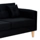 thumbnail image 4 of Sofa New Retro 3c Felpa 05 Negro, 4 of 6