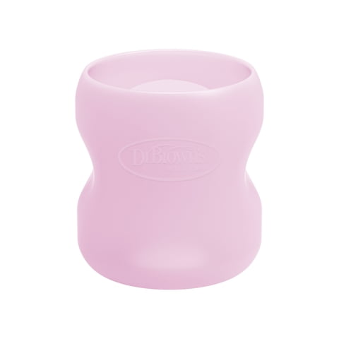 Dr. Brown'S - Funda Protección Mamadera Vidrio Boca Ancha 150Ml Rosado