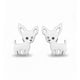 thumbnail image 1 of Aros pendientes de fantasia chihuahua silver, 1 of 3