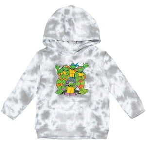 Sudadera Con Capucha Teenage Mutant Ninja Turtles Tmnt Big Boys Gris Claro