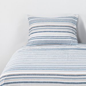 Dib - Sabanas Microfibra 1.5 Plaza Lineas Azul Beige