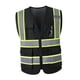 thumbnail image 3 of Chaleco De Trabajo Reflectante De Alta Visibilidad Para Contratistas, Talla XXL, Color Negro, 3 of 5