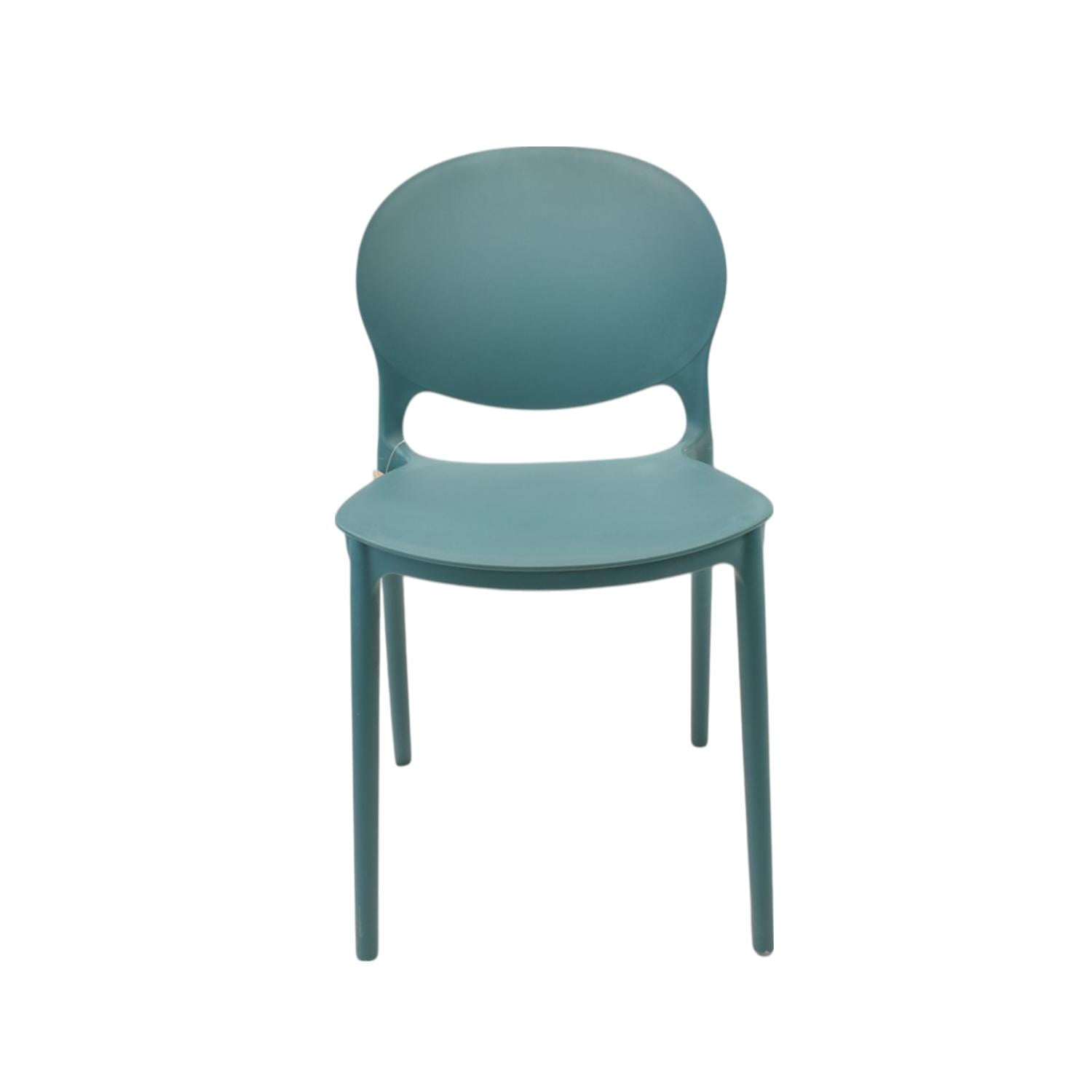 Silla Plástico Apilable Deco Berlín Azul Escandinavia Azul Tamaño Unico