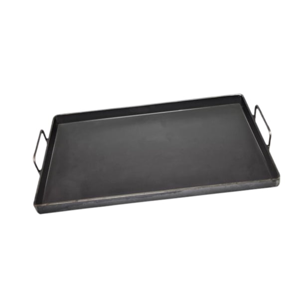 Plancha de Hierro Fundido Antiadherente para Parrilla de Gas Sartén de Cocina con Diseño Espacioso Fácil de Limpiar Adecuada para Cocineros Domésticos 30x20cm
