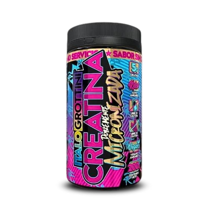 Italo Grottini - Creatina Monohidrato Micronizada 200gr 40 Sv Sin Sabor